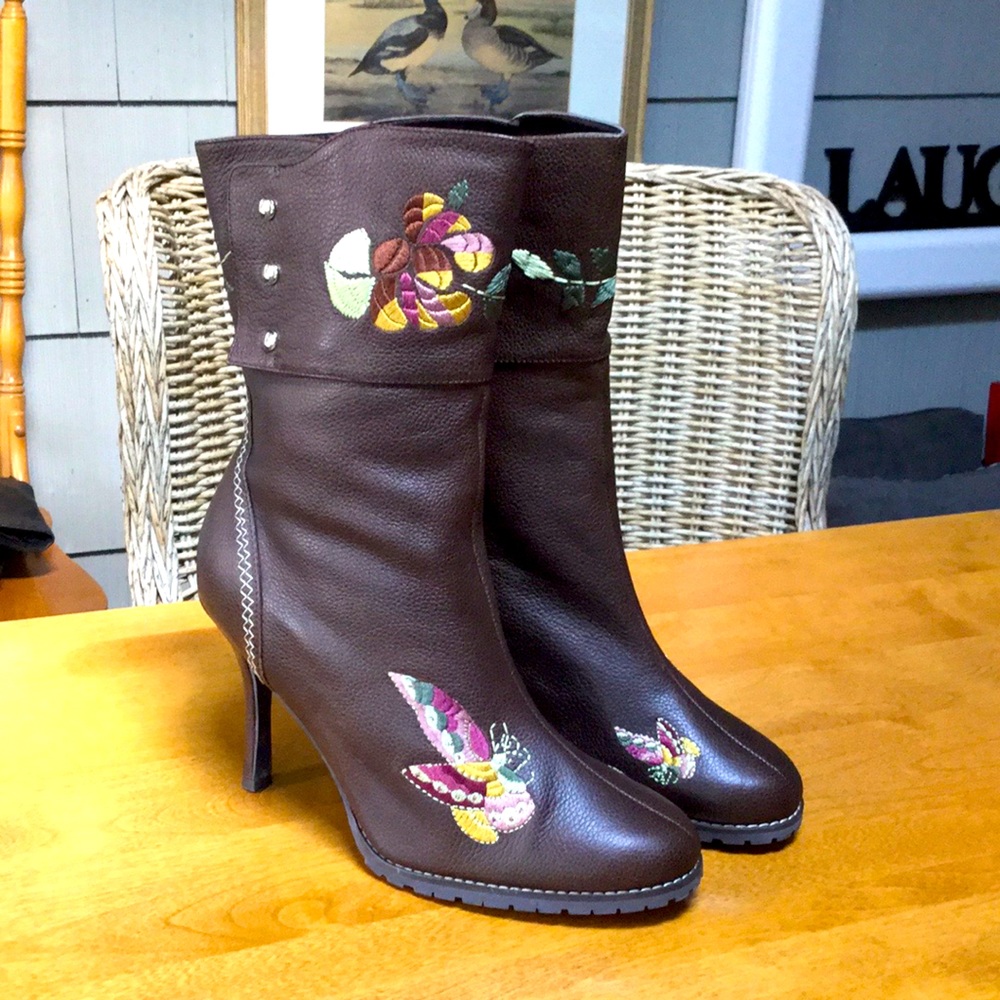 Leather Boots NWOT Size 10